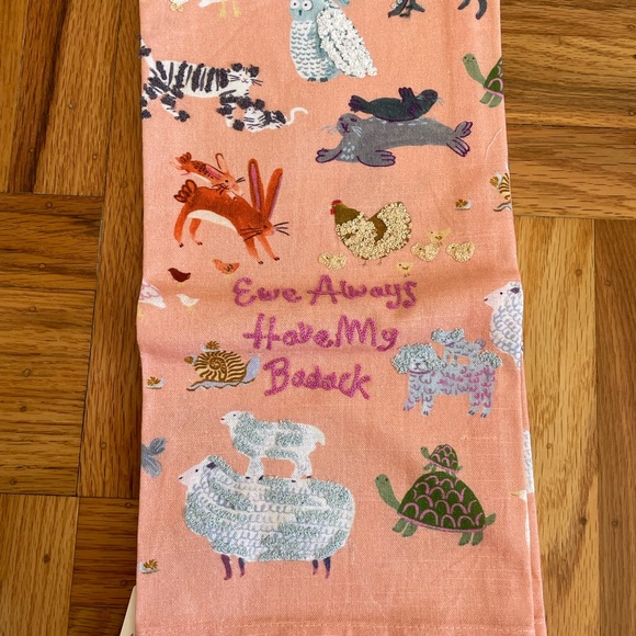 NEW Anthropologie Ewe Always Have My Back Kitchen Dish Towel NWT - Picture 3 of 5